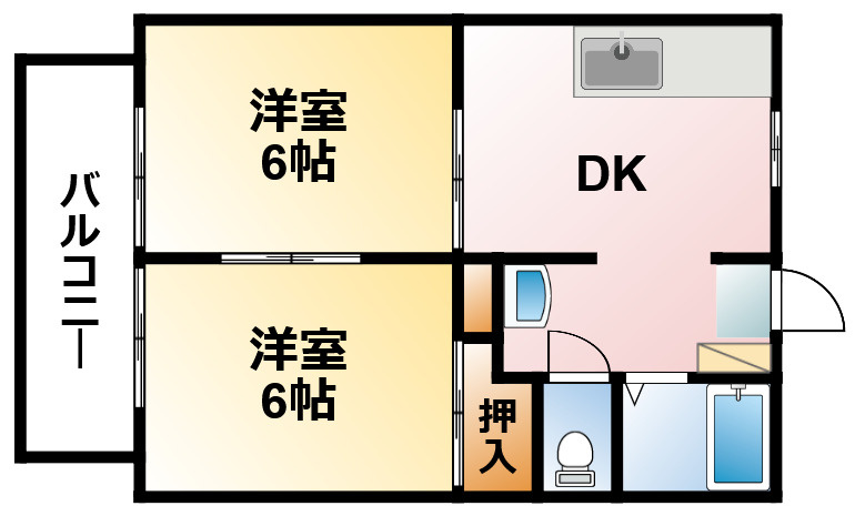 サニーハイム小高の間取り