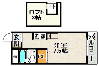 ハイツコメットの間取り