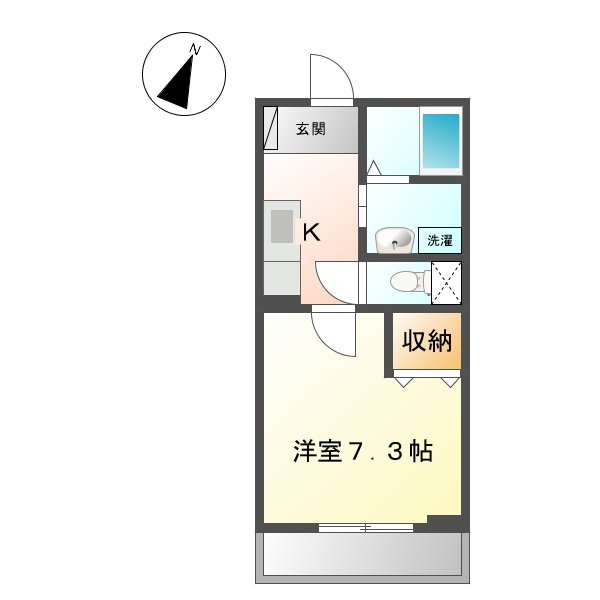 パレットキューブ公津の杜Ｂ棟の間取り