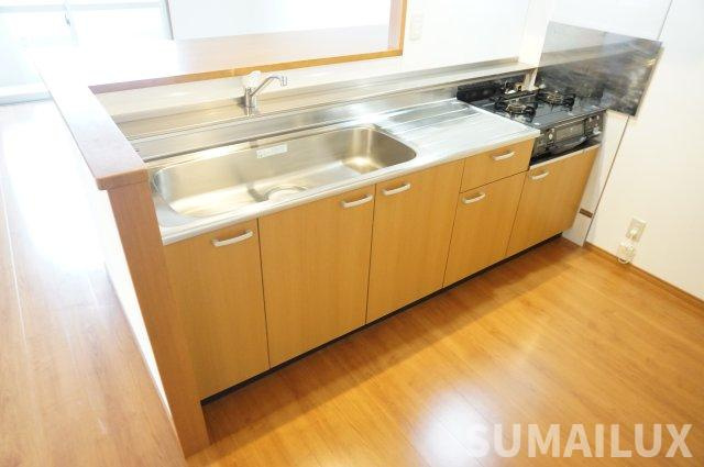 熊本市東区御領２丁目の賃貸マンションのキッチン