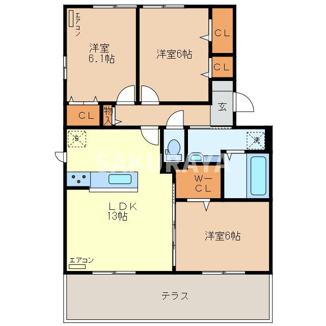 グランプリスの間取り