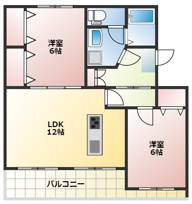 第一都成ハイツの間取り