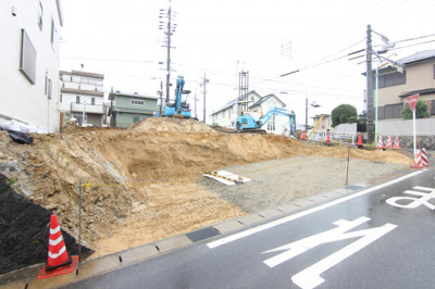 【前面道路含む現地写真】 | ブルーミングガーデン　名古屋市名東区猪子石１丁目２棟－長期優良住宅－ | 現地（北側）