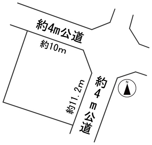 56827岐阜市太郎丸土地の区画図