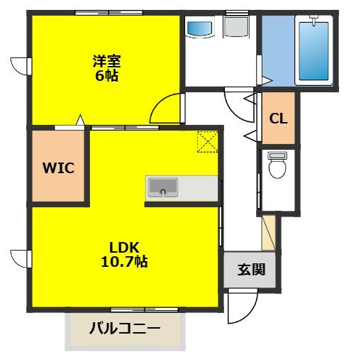 ポライトリーＢの間取り
