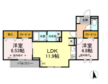 D-RESIDENCE府中桜通りの間取り