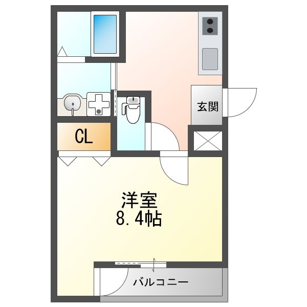 フジパレス塚本駅西Ⅰ番館の間取り