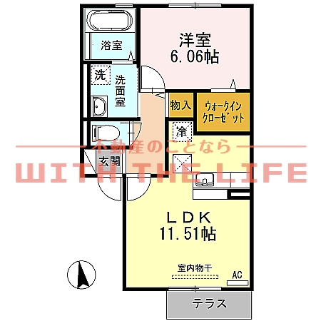 ニューライフつぶく５【キャッシュバック対象】の間取り