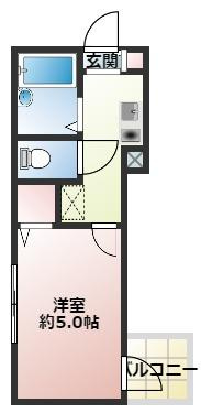 メルディア津田沼の間取り|反転タイプございます