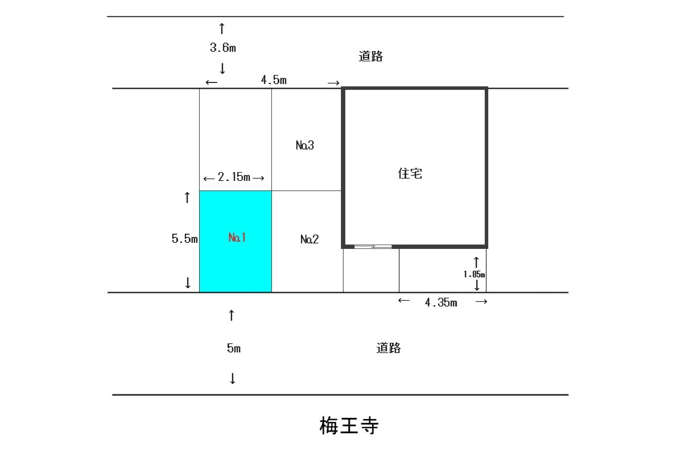 岩渕27-17駐車場の区画図