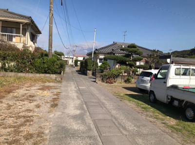 【前面道路含む現地写真】 | 垂水市柊原　売地