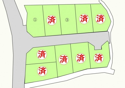 【区画図】 | 鳥取市国府町奥谷分譲地　３号地