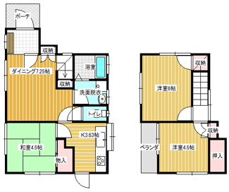 【間取り】 | 双葉１丁目戸建（Ｓ邸）