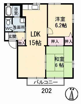セントラルヴィレッジＢの間取り
