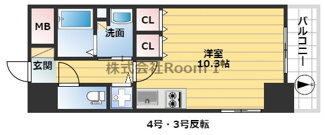 【間取り】 | アプリーレ堺筋本町（レジェンドール心斎橋東Ｇ-レジデンス）