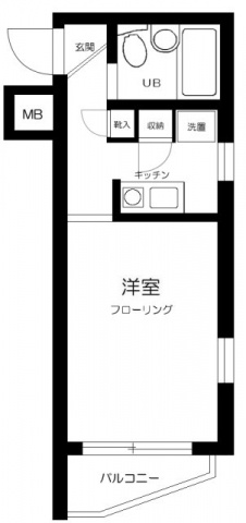 スカイコート本郷東大前の間取り|1K