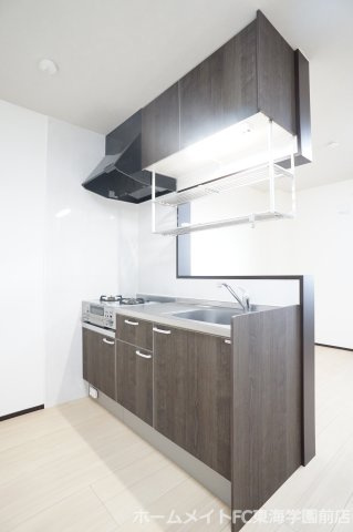 熊本市東区小山２丁目のアパートのキッチン
