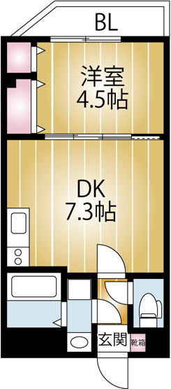 【間取り】 | beetle | 1号室