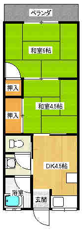 百恵マンションの間取り
