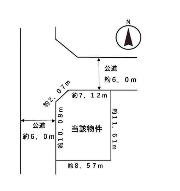池田◆建築条件なし♪角地◆城南1丁目　売土地◆の画像