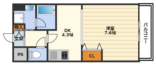 堂島プライマリーワンの間取り