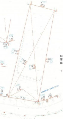 【外観】 | 土地　京王高尾線　めじろ台駅　八王子市　寺田町 | 測量図