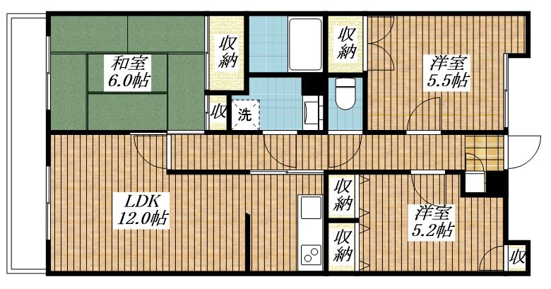 サテライト櫻の間取り