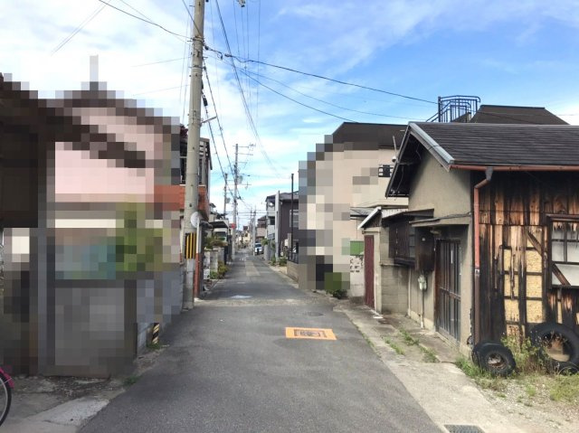 岸和田市磯上町5丁目　土地の前面道路含む現地写真