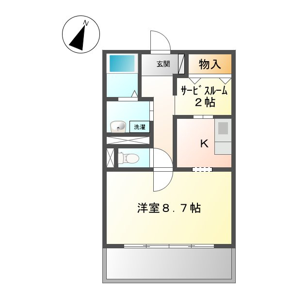パレットサンク公津の杜B棟の間取り