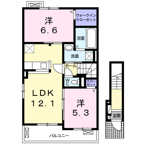 クレメント津志田の間取り