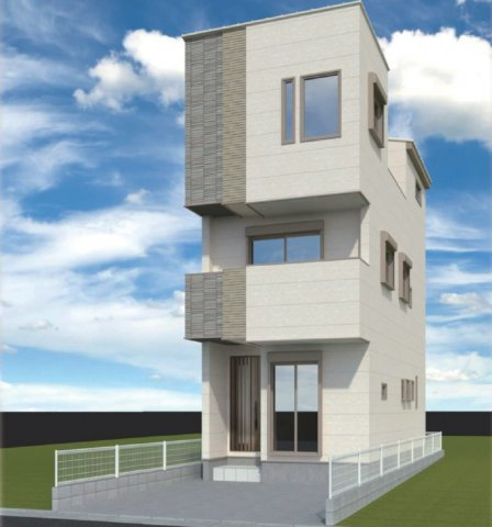 名古屋市南区三吉町１丁目Ａ号棟〈仲介手数料無料〉白水小学校・名南中学校の外観パース|新築戸建の事ならマックスバリュで住まい相談へお任せください。
