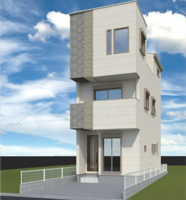 【外観パース】 | 名古屋市南区三吉町１丁目Ａ号棟〈仲介手数料無料〉白水小学校・名南中学校 | 新築戸建の事ならマックスバリュで住まい相談へお任せください。