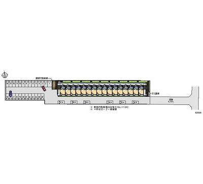 【区画図】 | ソレイユⅡ | 屋根付き駐輪場あります