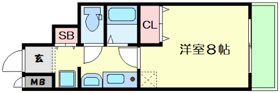 【間取り】 | ラナップスクエア阿波座