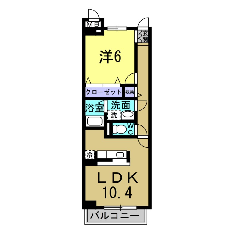 ヌーベルコリーヌⅠの間取り