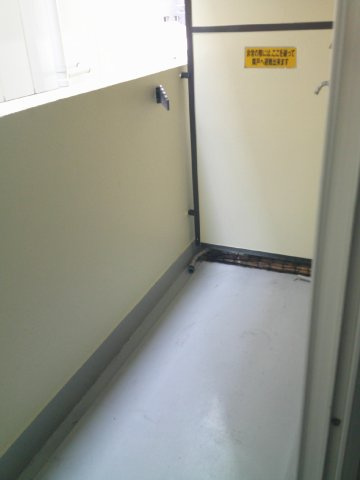 大阪市中央区十二軒町の賃貸マンションのバルコニー