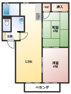 【間取り】 | 日恵ハイツB棟