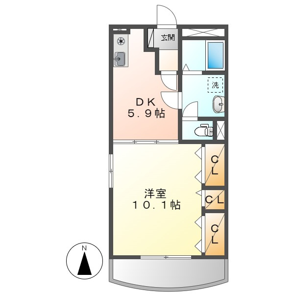 レジデンス辻が花２の間取り
