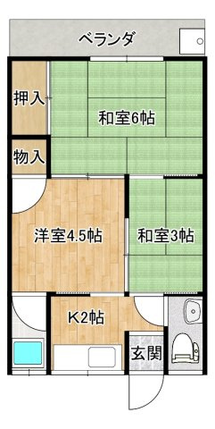 黒潮荘の間取り