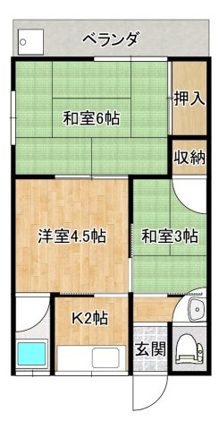 黒潮荘の間取り