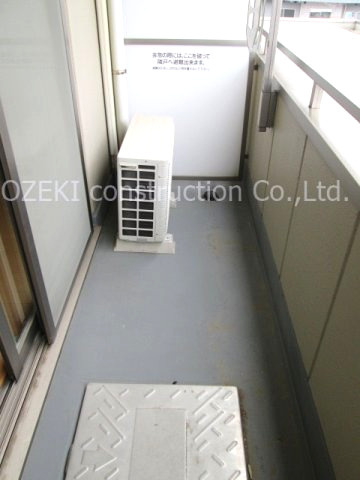 プラシード新越谷のバルコニー