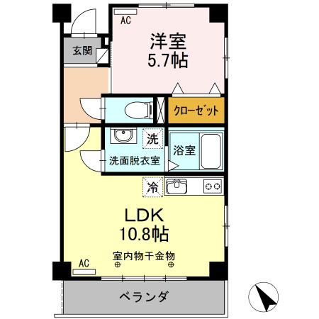 【間取り】 | ライフパークユニゾン | 使いやすい間取りです。