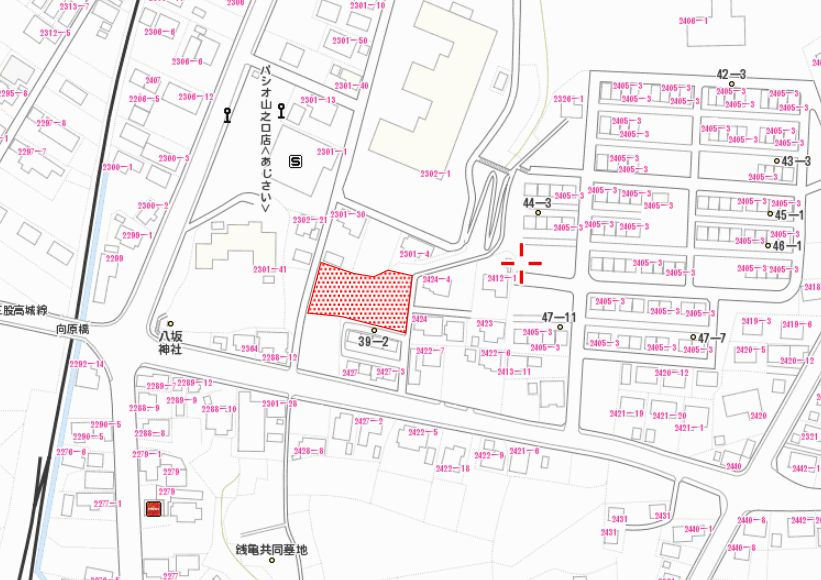 都城市山之口町花木の売地の土地図