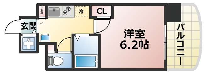 【間取り】 | プレサンス天満ステーションフロント