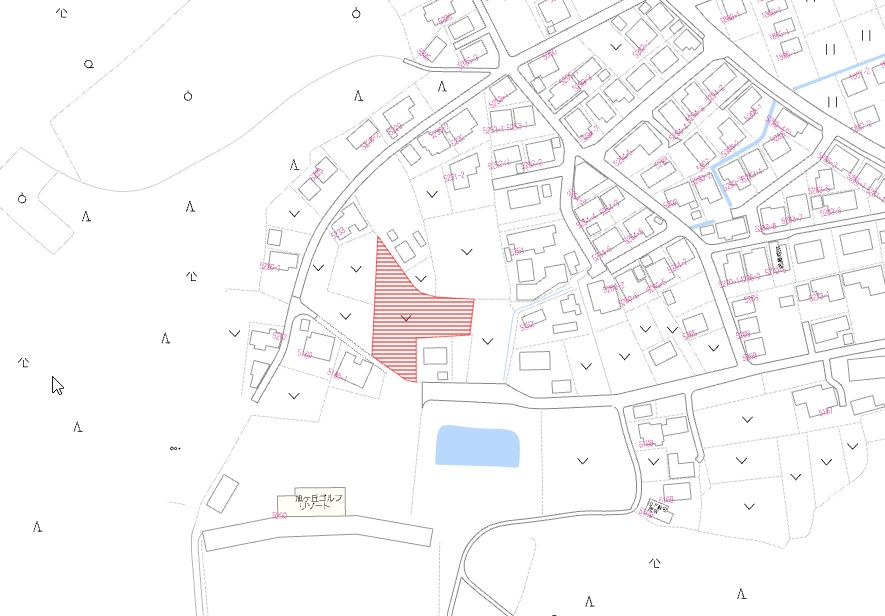 北諸県郡三股町大字蓼池の売地の土地図