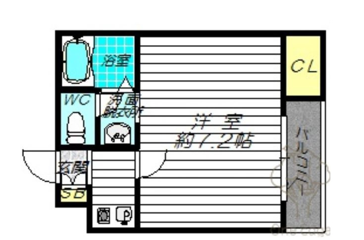 プルス塚本ドゥーエの間取り