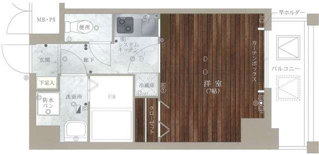 【間取り】 | レジデンシャルヒルズ博多駅前 | 反転タイプになります