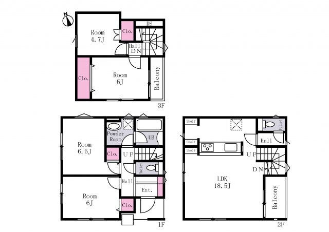 価格6500万円以下 面積60m2以上 築年数5年以内 の葛飾区の戸建一覧 江戸川区 葛飾区 足立区で不動産 戸建てを探すならアサイホーム