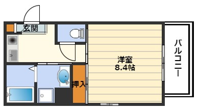 ビガーポリス101扇町の間取り