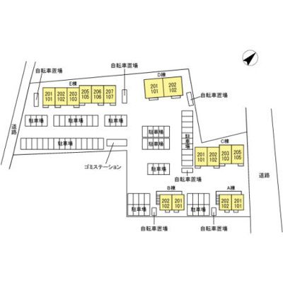 【駐車場】 | ルワンジュＣ